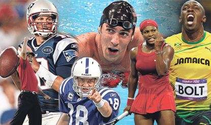 Collage of great athletes